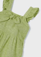 Enterizo Lino Moño Verde Mayoral