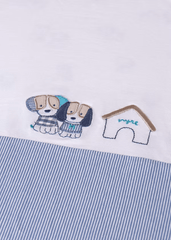 Manta Bordada Perrito Azul Mayoral Detalles