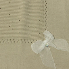 Manta Tricot Lazo Verde Dr. Kid Detalles