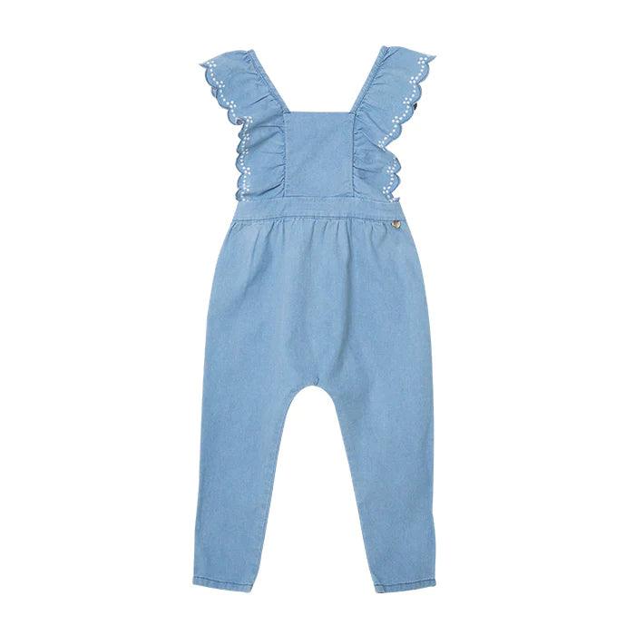 Enterizo Largo Detalle Tiras Claro