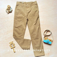 Pantalón Clasico Dril Café