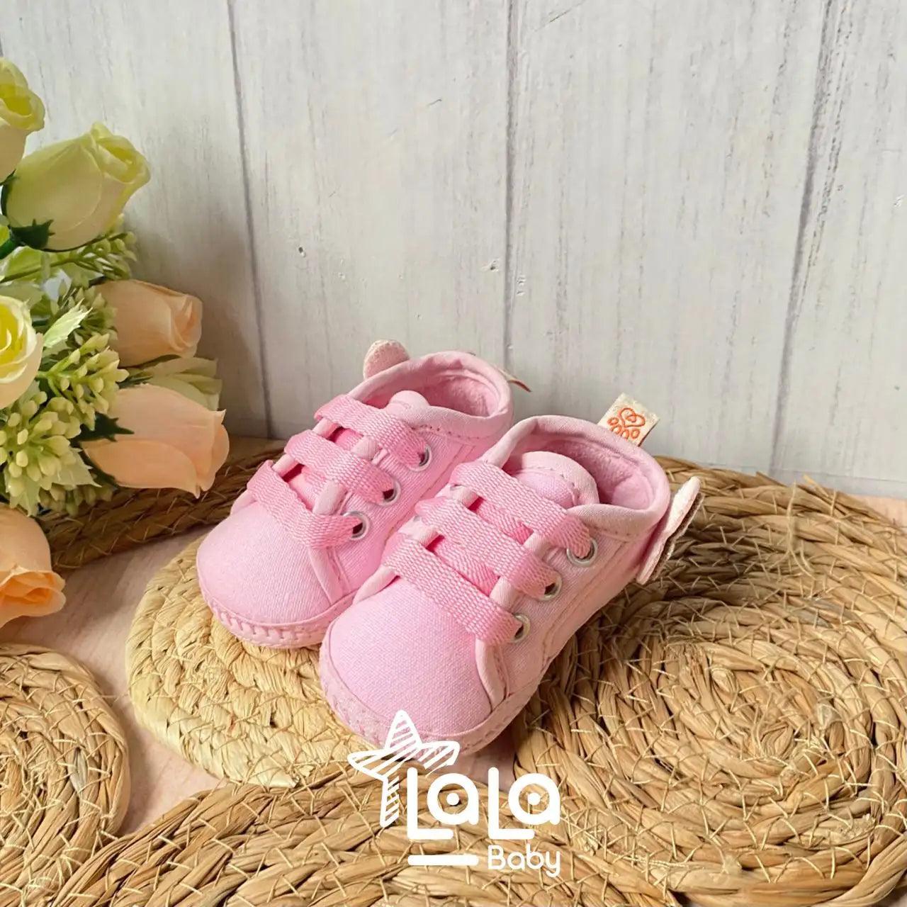 Tenis Sin Suela Mariposa Rosa Huellitas