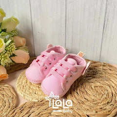 Tenis Sin Suela Mariposa Rosa Huellitas