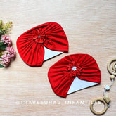 Turbante Detalle Flor Surtido rojo
