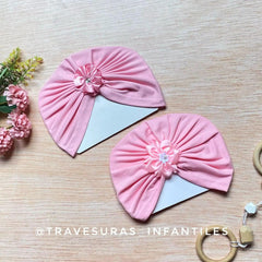 Turbante Detalle Flor Surtido rosa