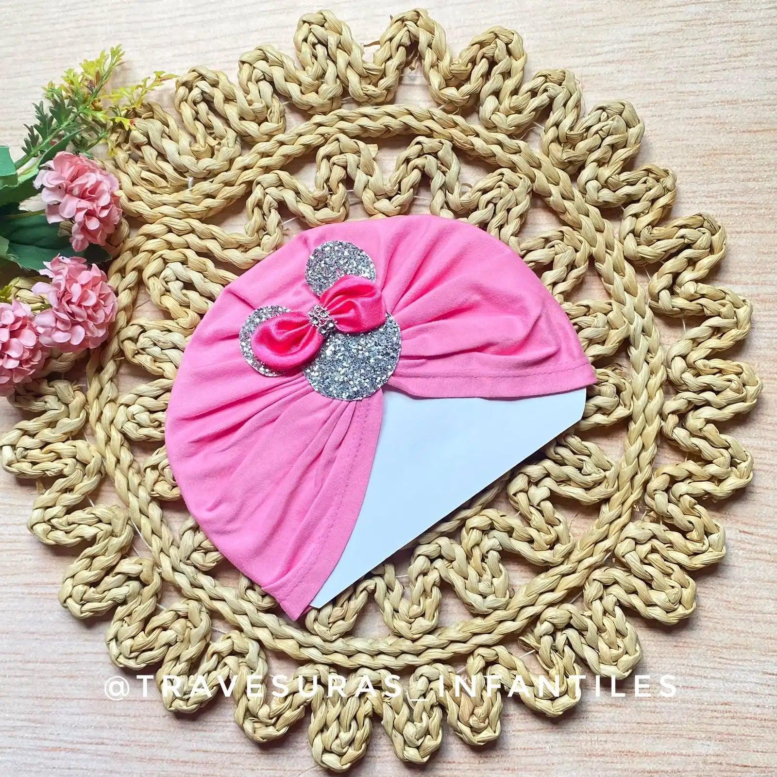 Turbante Detalle Minnie rosa