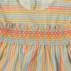 Vestido Bordado Rayas