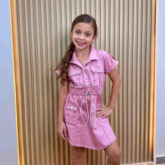 Vestido Cinturón Bolsillos