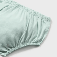 Vestido Con Panty Combinado Tul Bordado Verde Mayoral Elástico