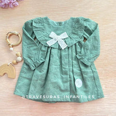 Vestido Ojalillo Moño