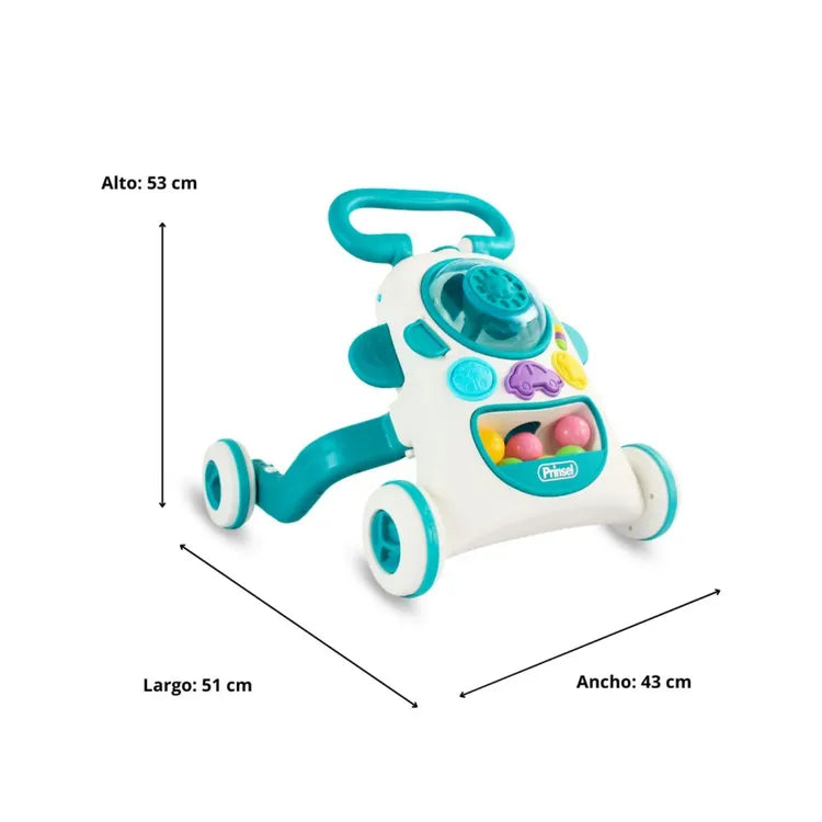 Andadera Montable 2 en 1 Push Girl Prinsel Medidas