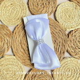 Balaca Moño Brillo blanco