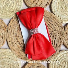 Balaca Moño Brillo rojo