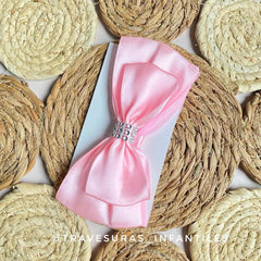 Balaca Moño Brillo rosa