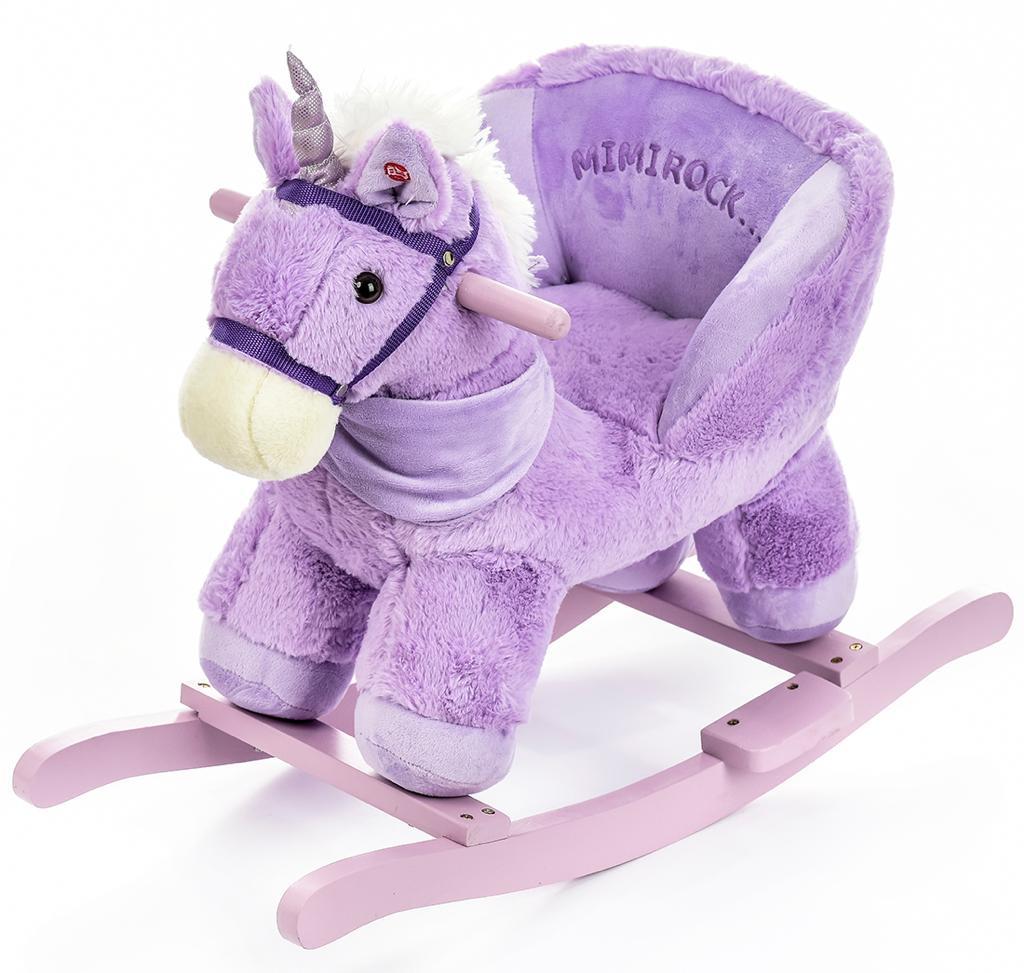 Balancín infantil unicornio lila Mimi Rock