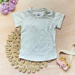 Blusa Animal Print Plateada