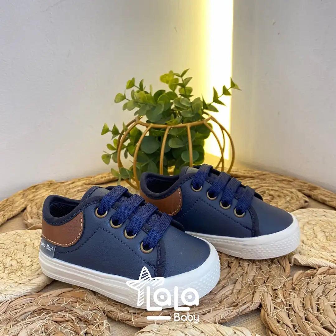 Tenis Navy Detalle Café