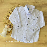 Camisa Manga Larga Estampado Diamantes