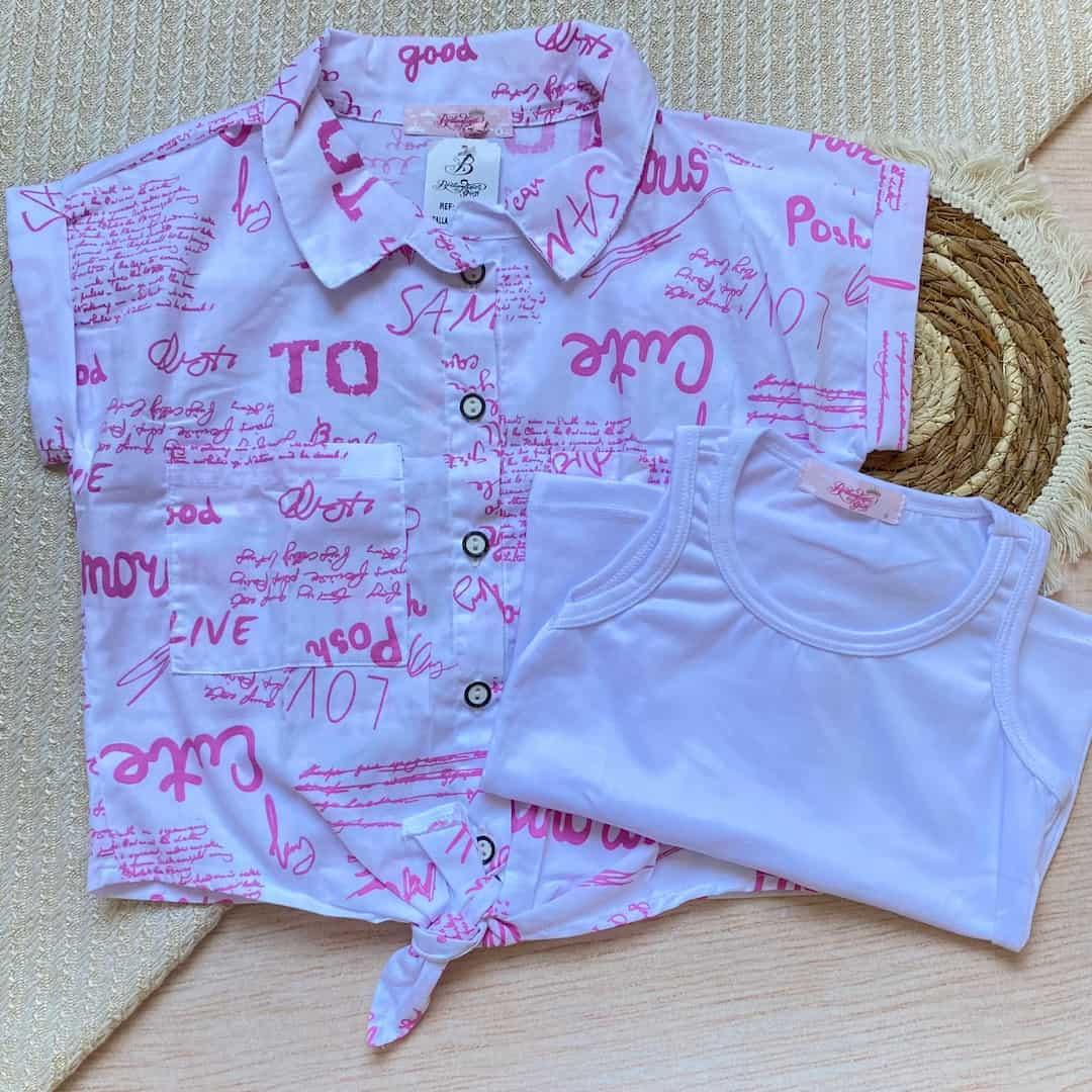 Camisa Estampado Niña Color Surtido  Rosa