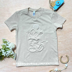 Camiseta Relieve Mickey Mouse gris