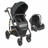 Coche Con Porta Bebé Spring Gold Negro Premium Bebesit