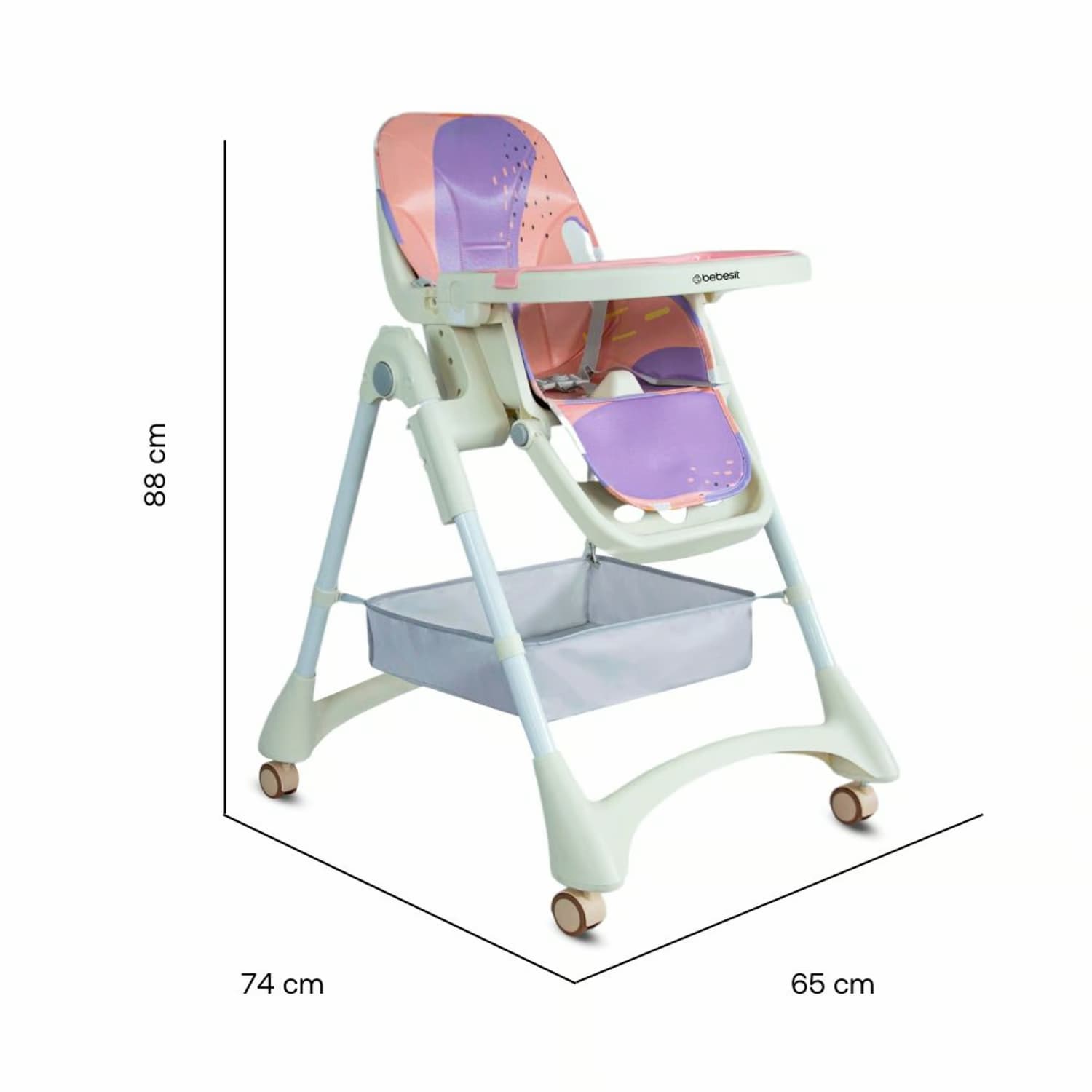 Silla Comedor Aquarella Bebesit Rosa Medidas