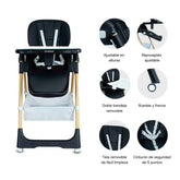 Silla Comedor Prime Negro Bebesit