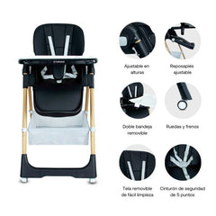 Silla Comedor Prime Negro Bebesit