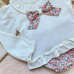 Conjunto Bebé Blusa Y Panty Flores | Travesuras Infantiles Detalle