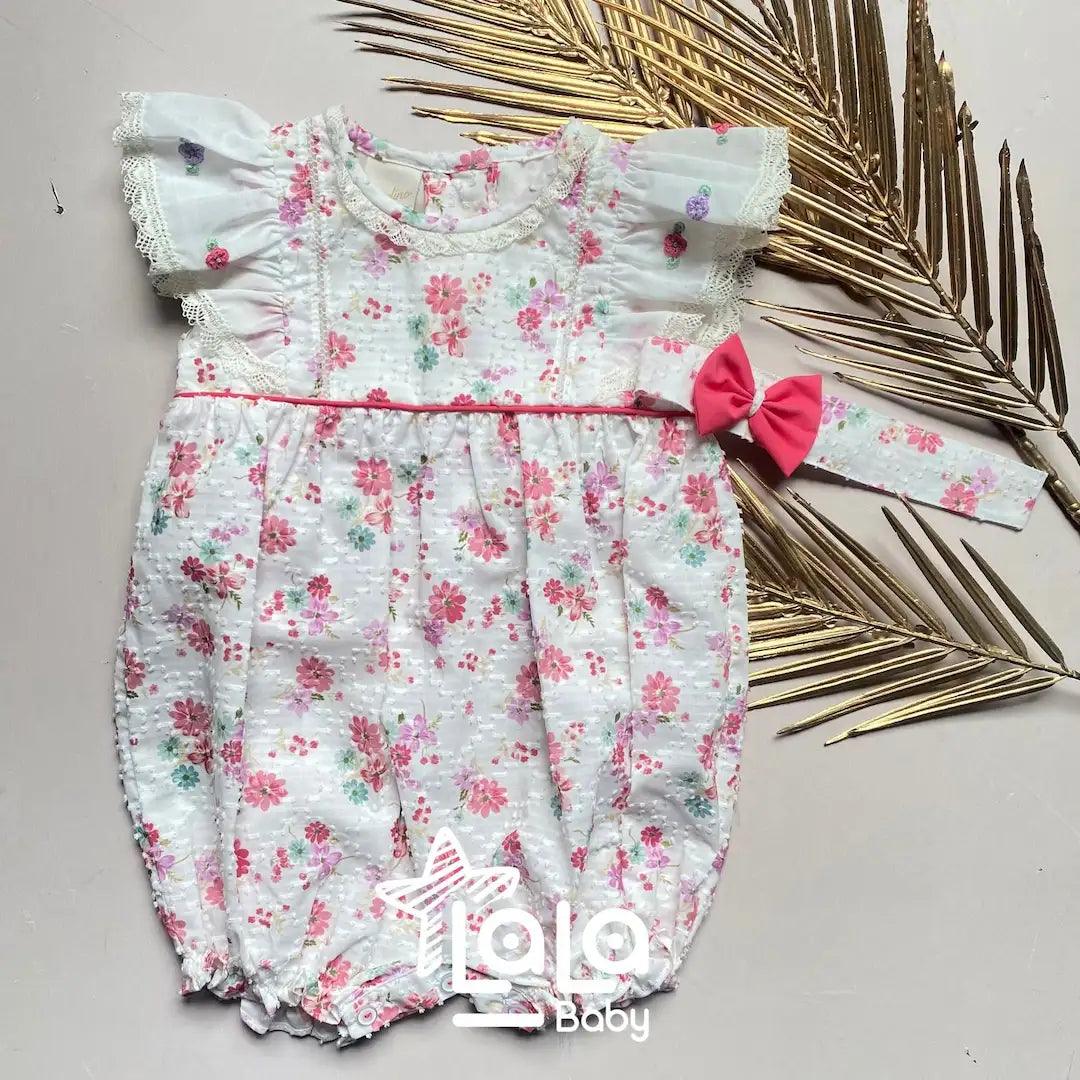 Romper Con Balaca Flores