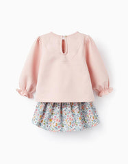 Conjunto Falda Suéter Rosa