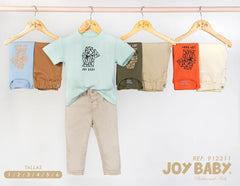 Conjunto Niño Pantalón Silueta Perrito Colores