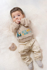 Conjunto Saco Moto Buzo y Jogger Invierno Casual Joy Baby