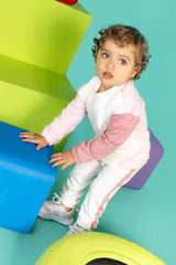 Conjunto 3 Piezas Sudadera Combinado Colores Joy Baby