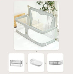 Colecho Portátil Plegable Gris