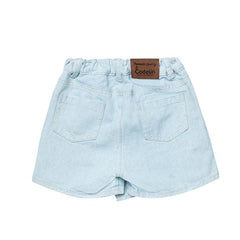 Falda Short Denim Botones