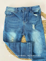 Jean Denim Medio Desgaste detalle