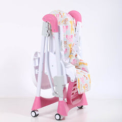 Silla Comedor 6 Niveles Lori Animales Rosa Ebaby®