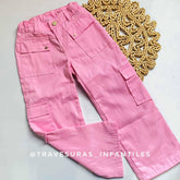 Pantalón Cargo Cintura Resorte rosa