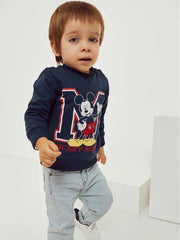 Saco Estampado Mickey Azul