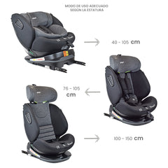Silla De Carro Hero Negro Priori Estilo