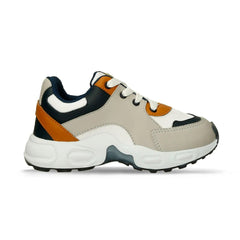 Tenis Queso Combinado Blanco Gris