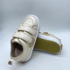 Tenis Corazón Velcro Dorado Melosos