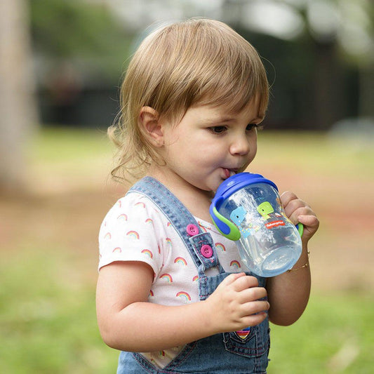 Vaso Pitillo Con Asas 270ml First Moments Fisher Price Niño