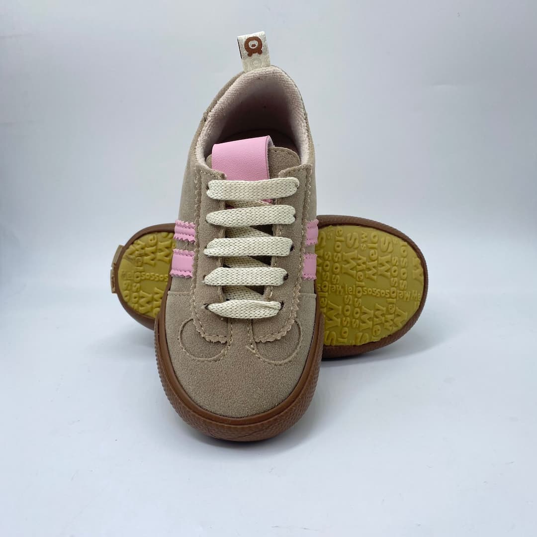 Tenis Detallle Rayas Café Melosos Detalle