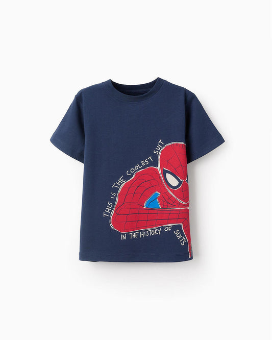 Camiseta Estampado Spider-Man Navy Zippy