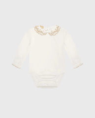 Vestido Cuello Glitter Flores Milon