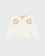 Conjunto Saco Cisne Marfil Milon Niña