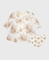 Vestido Manga Larga Conejos Beige Milon