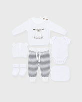 Set Primer Día Bordado Oveja Blanco